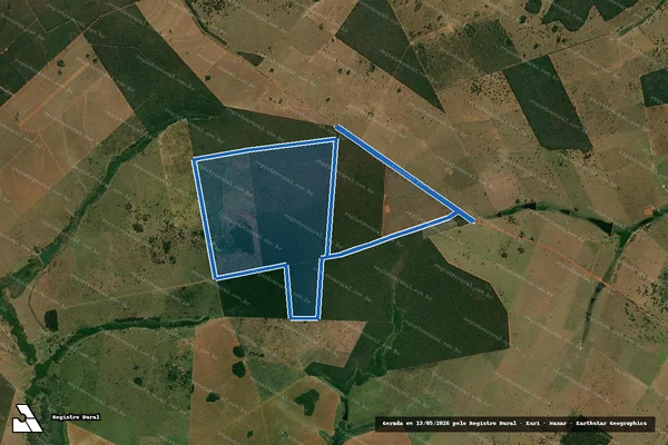 Imagem de satélite de Fazenda Jolafine - Área Remanescente - Parte 3 em Três Lagoas - MS