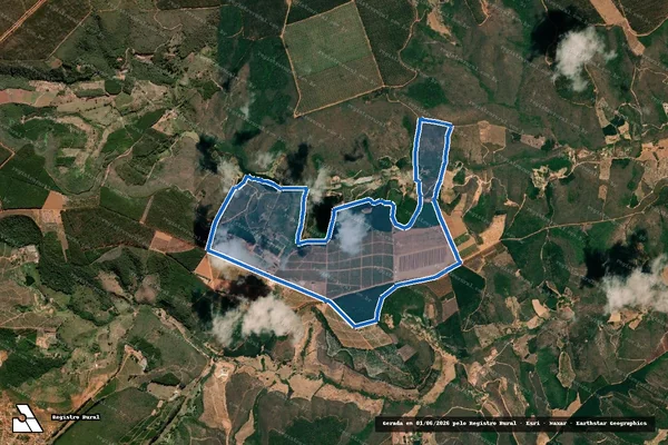 Imagem de satélite de Fazenda Boa Vista - Fazenda Boa Vista em Capelinha - MG