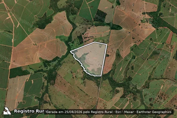Imagem de satélite de FAZENDA SANTA IZABEL - Parcela 1 em Nhandeara - SP