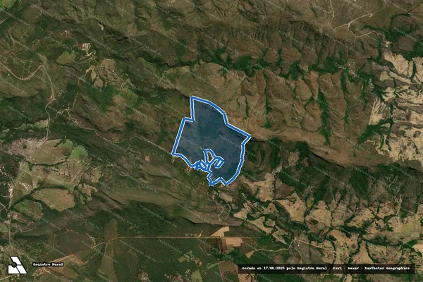 Imagem de satélite de Fazenda São João / Gleba B-1 - Gleba A em Pirenópolis - GO
