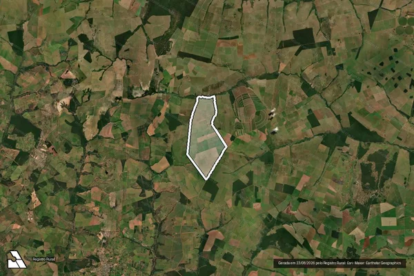 Imagem de satélite de FAZENDA CANAÃ - FAZENDA CANAÃ em Iguatemi - MS