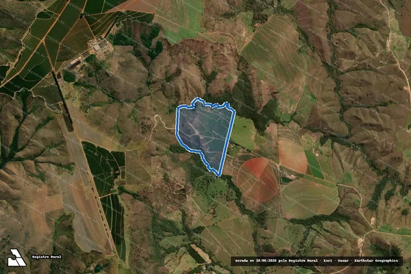 Imagem de satélite de FAZENDA FUNIL - 001 em Rio Paranaíba - MG