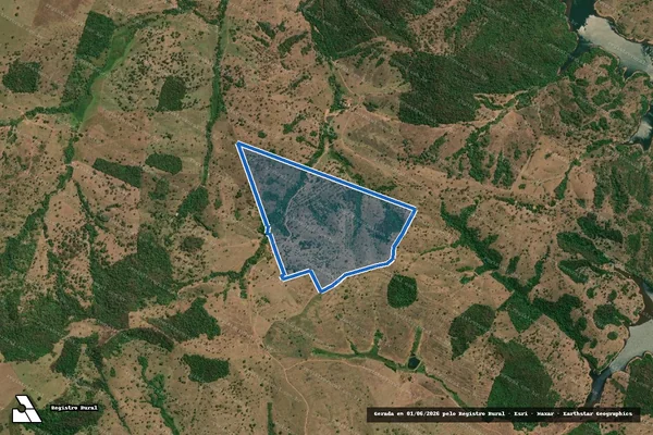 Imagem de satélite de Fazenda Jamaica em Buriti Alegre - GO