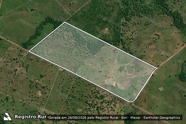 Imagem de satélite de Fazenda Beira da Mata - Parte 1 em Buriti do Tocantins - TO