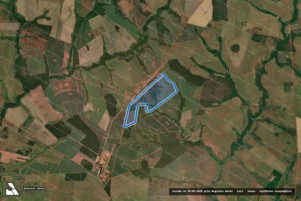 Imagem de satélite de Fazenda Nossa Senhora Assunção - Fazenda Nossa Senhora Assunção em Carneirinho - MG