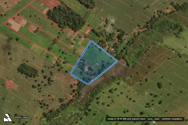 Imagem de satélite de FAZENDA VALENTIM - GLEBA 03 em Inhumas - GO