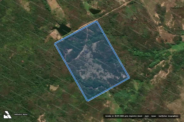Imagem de satélite de PROJETO DE ASSENTAMENTO SANTA CLARA II ? LOTE 57 - Parte 1 em Cerro Corá - RN