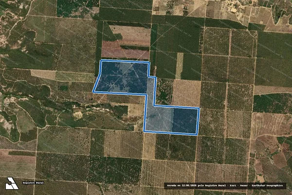 Imagem de satélite de Fazenda Muquém - Parte 1 em São João do Paraíso - MG