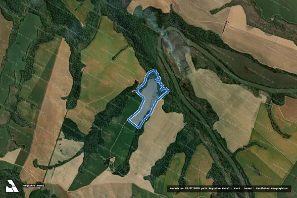 Imagem de satélite de FAZENDA SANTA TEREZINHA - Parte 1 em Tibagi - PR