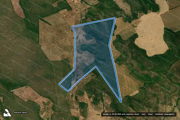 Imagem de satélite de FAZENDA VÃO DO BARREIRO em Nova Colinas - MA