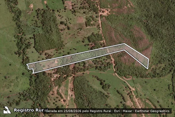 Imagem de satélite de FAZENDA SÃO JOAQUIM lugar denominado ENTRE RIOS - Gleba E em Formosa - GO