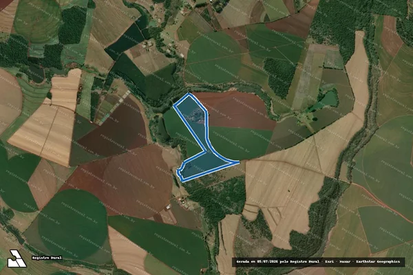 Imagem de satélite de Sitio Primavera - Sitio Primavera-Area 2 em Manduri - SP