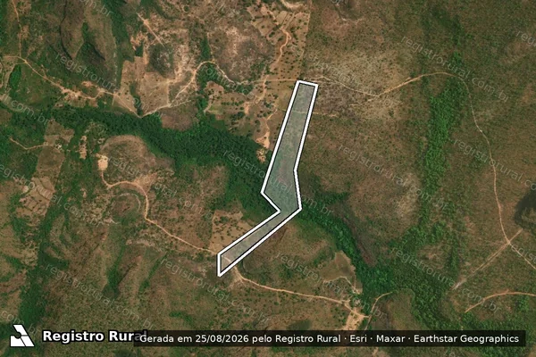 Imagem de satélite de GLEBA ÁGUAS CLARAS / PARCELA 02 - PARTE 2 em Tasso Fragoso - MA
