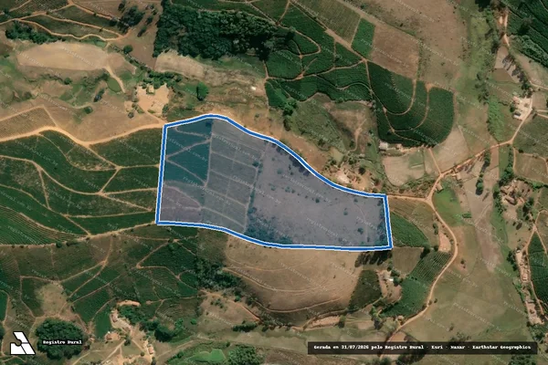 Imagem de satélite de Córrego das Almas - PARCELA 02 em Santa Margarida - MG