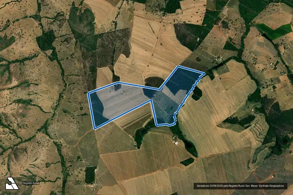 Imagem de satélite de FAZENDA LIMOEIRO E PAULAS - 001 em Vila Propício - GO