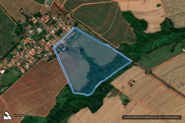 Imagem de satélite de Sitio Santa Izabel - Gleba 01 em Bebedouro - SP
