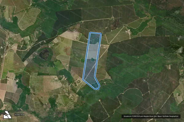 Imagem de satélite de Fazenda Dinâmica - Parcela 1 em Ibirapuã - BA