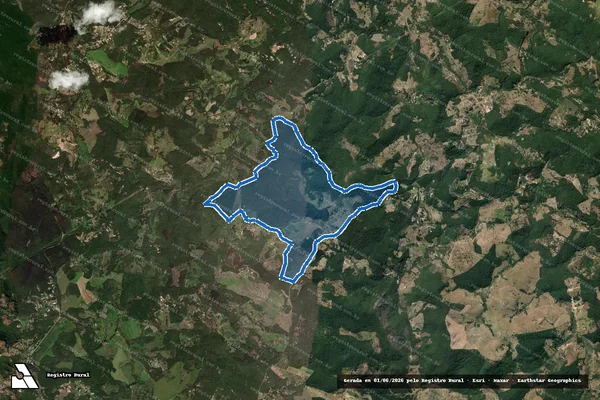 Imagem de satélite de Fazenda Santa Mônica - Parte 1 em Caeté - MG