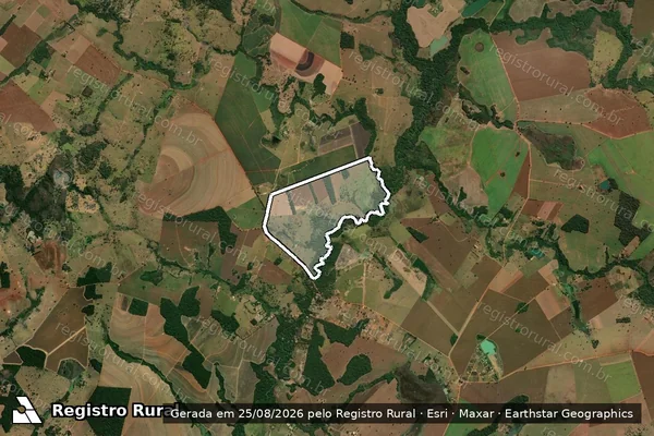 Imagem de satélite de FAZENDA BEIRA RIO - Parte 1 em Avelinópolis - GO