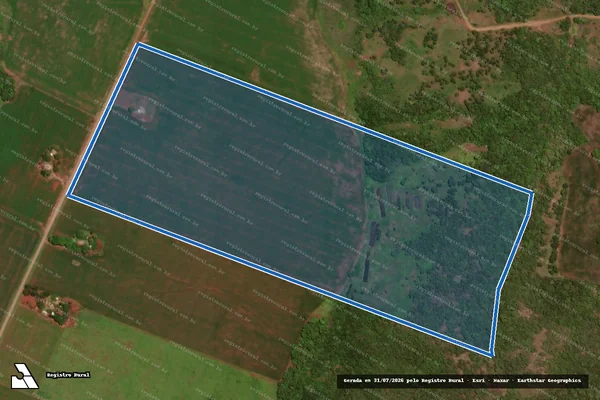 Imagem de satélite de PROJETO DE ASSENTAMENTO SANTA GUILHERMINA - Lote 37 em Maracaju - MS