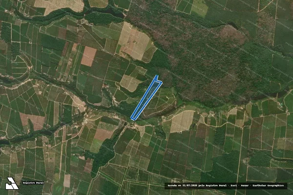 Imagem de satélite de Sitio Córrego Patioba - Parte 1 em Sooretama - ES