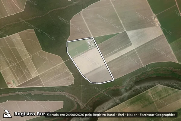 Imagem de satélite de Fazenda Bananal X  - Lote 10 em Luís Eduardo Magalhães - BA