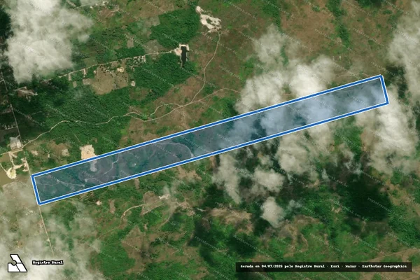 Imagem de satélite de Sítio Santo Antonio PA Quadra Jerusalém/ Colone - Parte 1 em Maracaçumé - MA