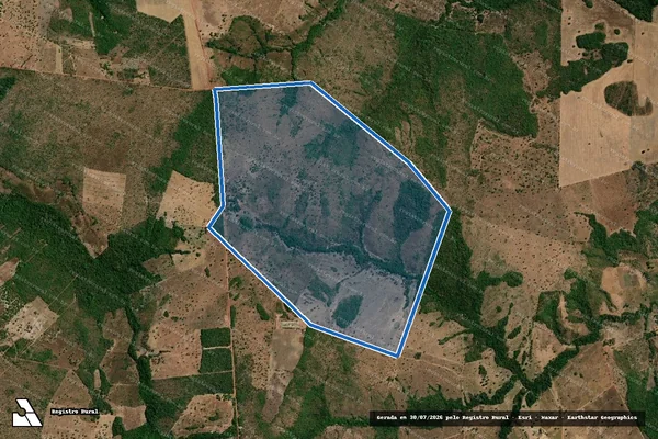 Imagem de satélite de LOTE 08 E PARTE DO LOTE 05 DO LOTEAMENTO SANTA ROSA - 001 em Oliveira de Fátima - TO