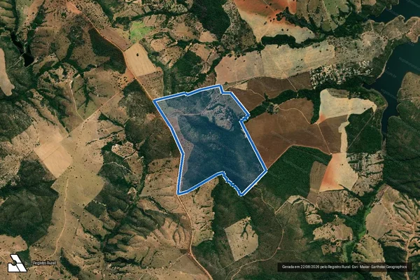 Imagem de satélite de FAZENDA CEDRO - 001 em Luziânia - GO