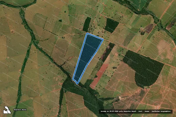 Imagem de satélite de Lote n° 48-Remanescente - Lote n° 48-Remanescente em Alto Paraíso - PR