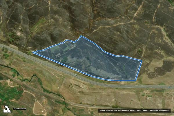 Imagem de satélite de Área Desmembrada da Fazenda Santa Bárbara - Área Desmembrada da Fazenda Santa Bárbara em Itatiaia - RJ