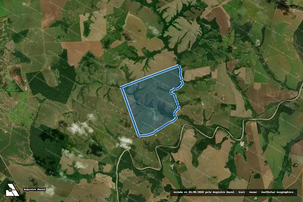 Imagem de satélite de FAZENDA COLINA - colina_b em Tacuru - MS