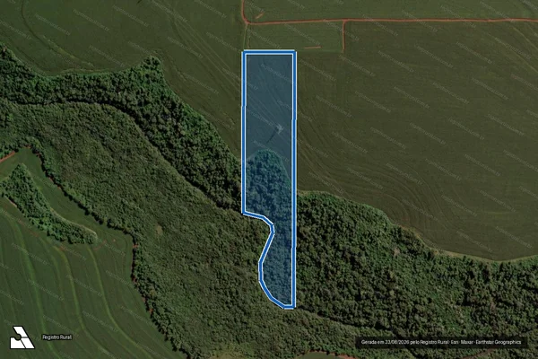 Imagem de satélite de Lote Rural Nº 171-B, Parte Leste do Perímetro "B", Faz. Britânia - Parcela 1 em Cascavel - PR