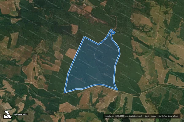 Imagem de satélite de Fazenda Morro Chato - Parcela 1 em Ipiranga - PR