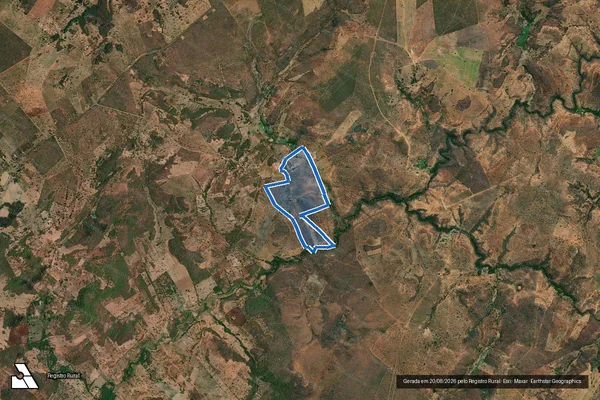 Imagem de satélite de FAZENDA LOGRADOURO - Parte 1 em Icaraí de Minas - MG
