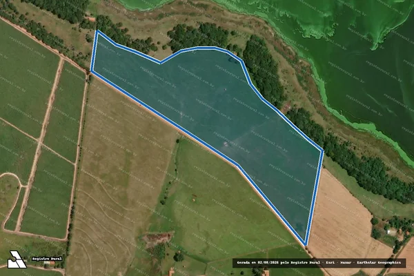 Imagem de satélite de Fazenda São João - PARTE 1 em Uru - SP