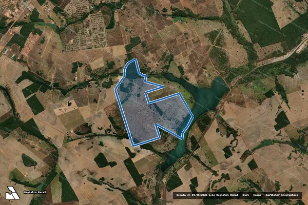 Imagem de satélite de FAZENDA BANANAL - 001 em Gurupi - TO