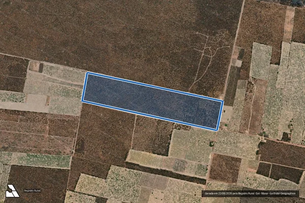 Imagem de satélite de Chapada do Baixão de Santiago  ? Data Jenipapeiro - Parte 1 em Monsenhor Hipólito - PI