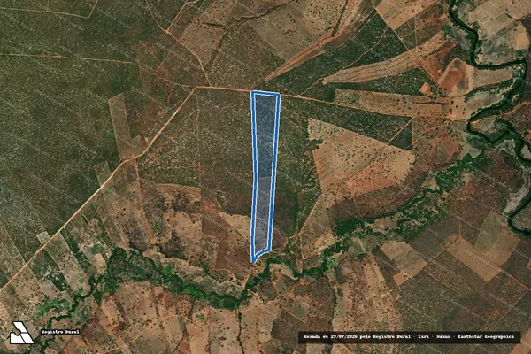 Imagem de satélite de FAZENDA RIACHO DO MEIO - 02 em Cocos - BA