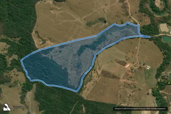 Imagem de satélite de FAZENDA SÃO JOÃO ACIMA - GLEBA A em São Gonçalo do Pará - MG