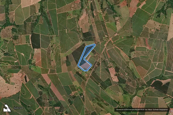 Imagem de satélite de Sítio Nossa Senhora Aparecida - Parcela 1 em Urupês - SP