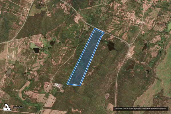 Imagem de satélite de FAZENDA SOSSEGO/SÃO JOAQUIM - PARCELA 04 em Quixeramobim - CE