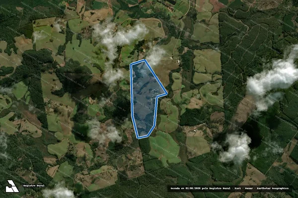 Imagem de satélite de LOTE 075 - PROJETO DE ASSENTAMENTO RONDOM III - LOTE 075 em Bituruna - PR