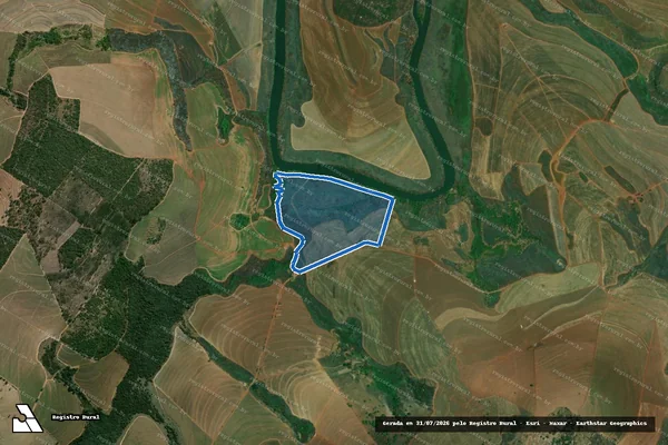 Imagem de satélite de Fazenda Fonseca - Fazenda Fonseca em São Simão - SP