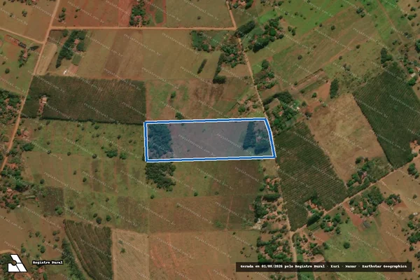 Imagem de satélite de Projeto de Assentamento Mateira - LOTE 07 em Paraíso das Águas - MS