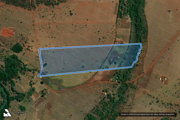 Imagem de satélite de Lote 10 - Projeto de Assentamento Valci dos Santos - Parte 1 em Uberlândia - MG