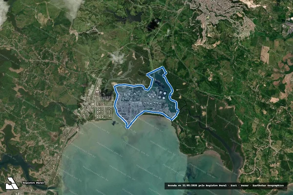 Imagem de satélite de FAZENDA ENGENHO BARRETO - Parte 1 em São Francisco do Conde - BA