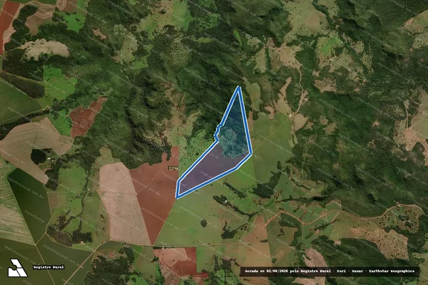 Imagem de satélite de Fazenda Santo Expedito em São Gabriel do Oeste - MS
