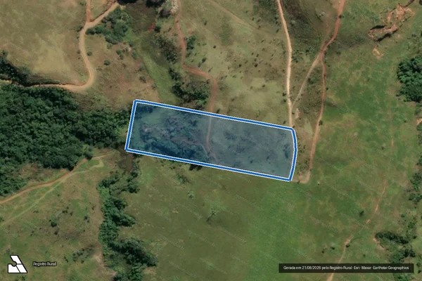 Imagem de satélite de Fazenda Bela Vista - Lote 15 em Cachoeira Paulista - SP