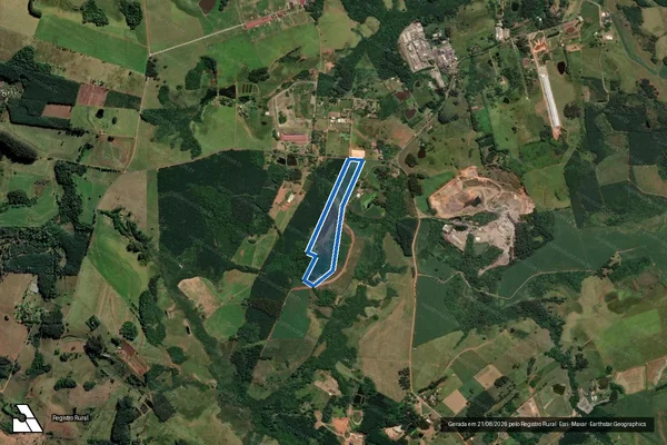 Imagem de satélite de SITIO SCHERER - GLEBA 1 em Portão - RS